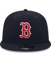 Men's New Era Navy Boston Red Sox Team Color Trucker 9FIFTY Snapback Hat