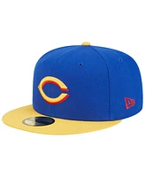 Men's New Era Royal, Yellow Cincinnati Reds Empire 59FIFTY Fitted Hat