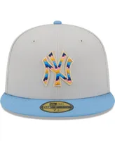 Men's New Era Natural York Yankees Beach Front 59FIFTY Fitted Hat