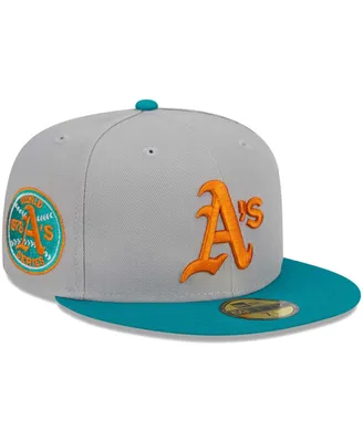 Men's New Era Gray, Teal Oakland Athletics 59FIFTY Fitted Hat