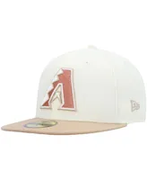 Men's New Era Cream Arizona Diamondbacks Chrome Camel Rust Undervisor 59FIFTY Fitted Hat