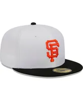 Men's New Era White, Black San Francisco Giants Optic 59FIFTY Fitted Hat