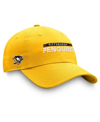 Men's Fanatics Gold Pittsburgh Penguins Authentic Pro Rink Adjustable Hat