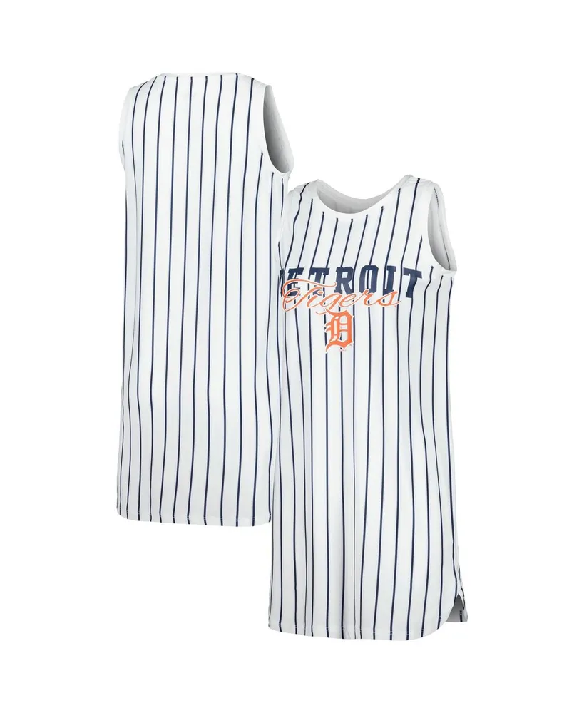 St. Louis Cardinals Concepts Sport Women's Reel Pinstripe Knit Sleeveless  Nightshirt - White