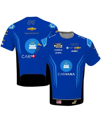 Men's Legacy Motor Club Team Collection Blue Jimmie Johnson Carvana Sublimated Uniform T-shirt