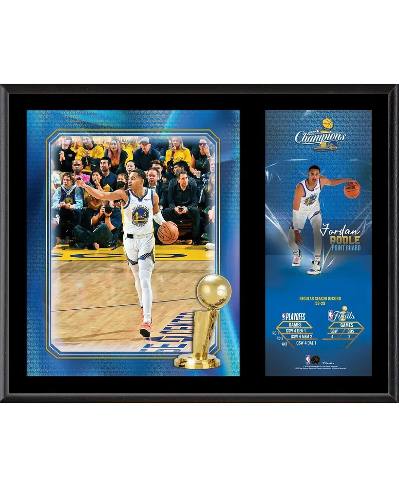 Golden State Warriors 2018 NBA Finals Champions 12 Replica Larry O'Brien  Trophy with Sublimated Plate