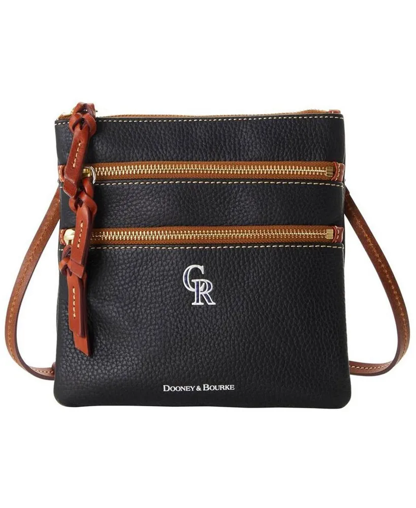 Women's Dooney & Bourke Colorado Rockies Pebble Triple-Zip Core Crossbody Purse