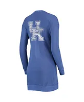 Women's Gameday Couture Royal Kentucky Wildcats 2-Hit Sweatshirt Mini Dress