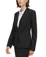 Calvin Klein Petite Two-Button Notch-Collar Jacket