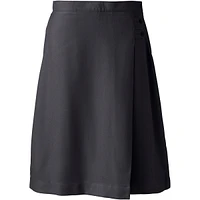 Lands' End Plus School Uniform Solid A-line Skirt Below the Knee