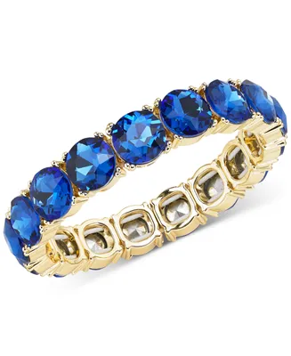 On 34th Gold-Tone Stone All-Around Stretch Bracelet, Created for Macy's
