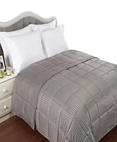 Superior Stripe Hypoallergenic Down Alternative Blanket, Full/Queen