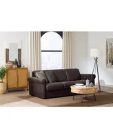 Elsher 85" Leather Sleeper Sofa, Created for Macy's