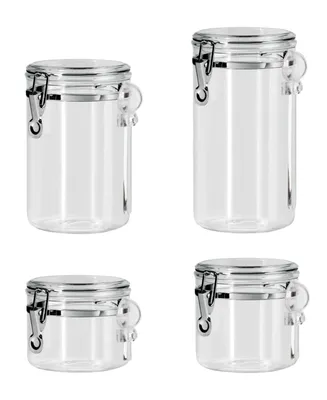 OGGI Jumbo Clear Canister with Clamp Lid, 150 oz - Airtight Food Storage  Container, for Kitchen & Pantry Storage of Bulk, Dry Foods Including Pasta