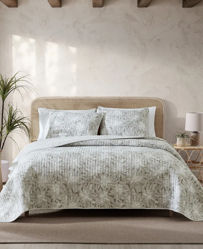 Tommy Bahama Home Makena Cotton Reversible Piece Quilt Set