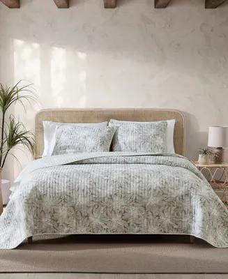 Tommy Bahama Home Makena Cotton Reversible Piece Quilt Set