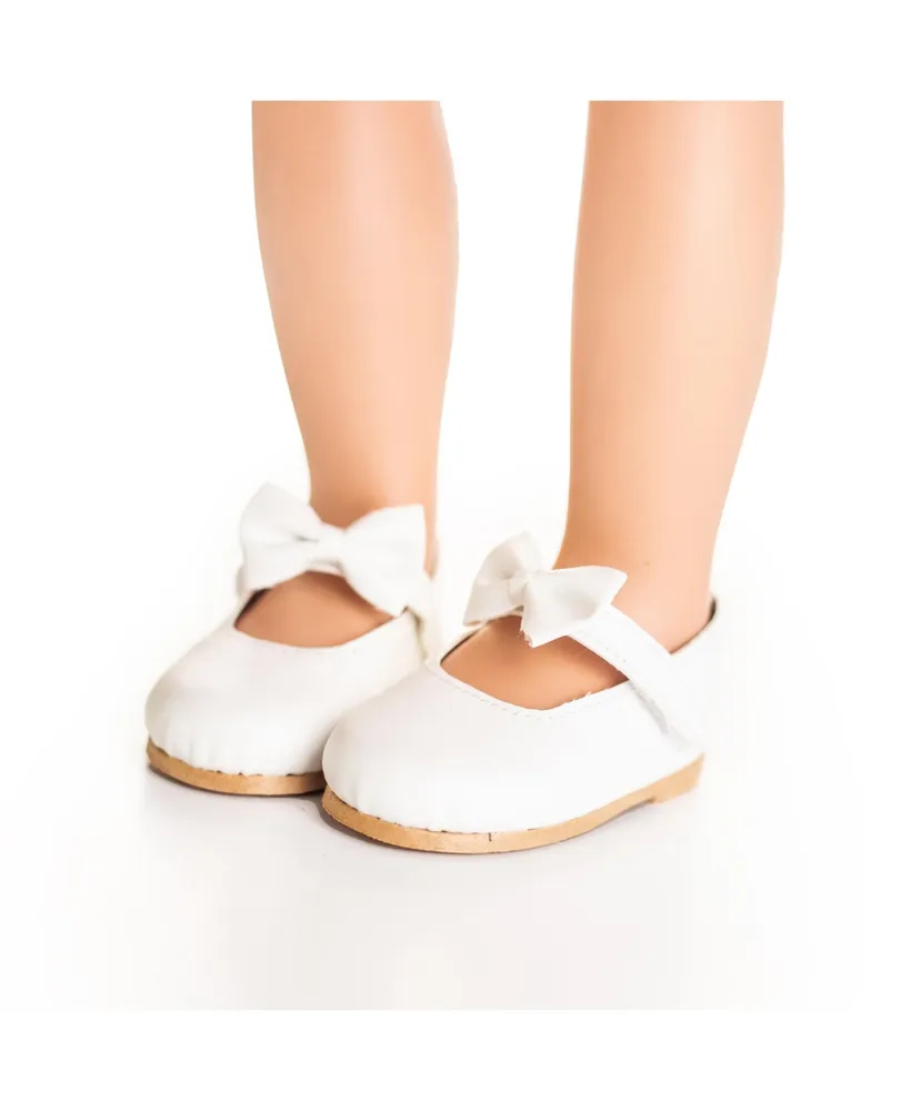 The Queen's Treasures 18 Inch Doll Clothing Shoes, White Dress