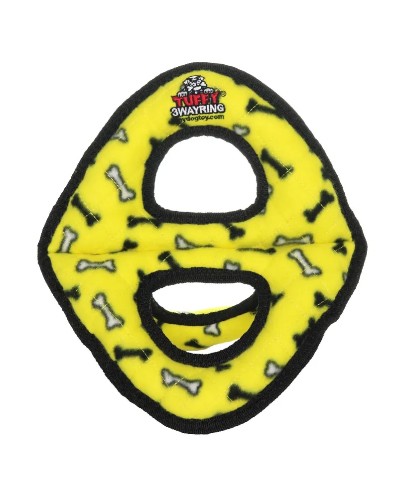 Tuffy No Stuff Ultimate Ring Dog Toy Yellow