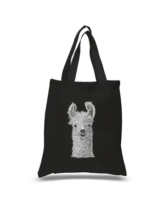 Llama - Small Word Art Tote Bag