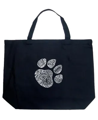 Cat Paw - Large Word Art Tote Bag