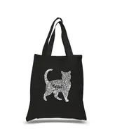 Cat - Small Word Art Tote Bag