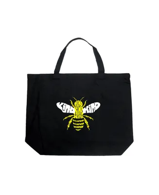 Bee Kind - Large Word Art Tote Bag