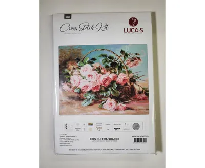 Luca-s Basket of Roses B547L Counted Cross-Stitch Kit - Assorted Pre