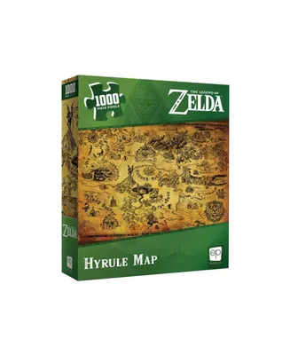 USAopoly Legend Of Zelda Hyrule Map 1000 Piece Puzzle