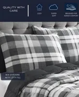 Nautica Cross View Plaid Brushed Micro Suede Comforter Sets