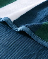 Nautica Wilton Sherpa Striped Throw, 60" X 50"