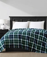 Nautica North Sail Plaid Ultra Soft Plush Fleece Blanket