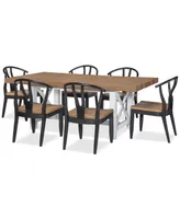 Closeout! Franklin 7pc Dining Set (Table + 6 Chairs)