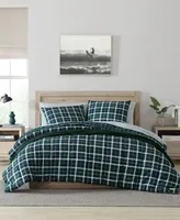 Nautica North Sail Plaid Brushed Microfiber Piece Duvet Cover Set