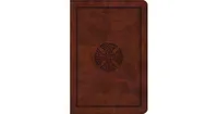 Esv Large Print Compact Bible (TruTone, Brown, Mosaic Cross Design) by Crossway