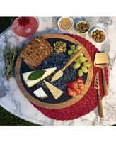 Harry Potter Gryffindor Insignia Acacia and Slate Charcuterie Board with Cheese Tools