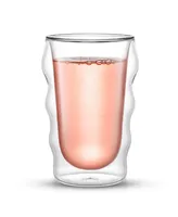 JoyJolt Christian Siriano Flux Double Wall Drinking Glass - 13.5 Oz