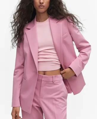 Mango Women's Fitted Suit Jacket