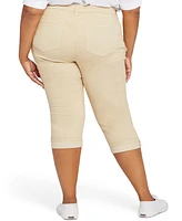 Nydj Plus Marilyn Straight Crop Cuff Jeans