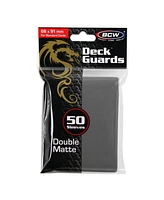 Bcw Supplies Bcw Gray Double Matte Deck Guards Standard Cards Sleeves 50 Count