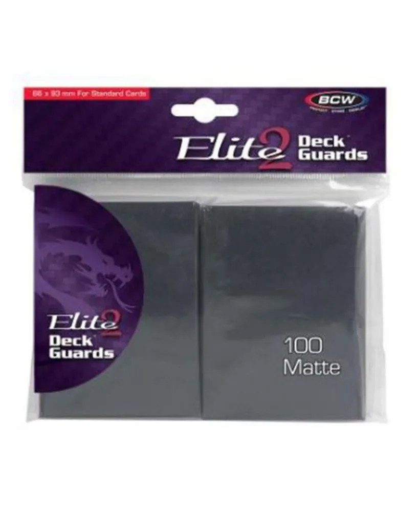 Bcw Supplies Bcw Deck Guards Elite 2 Antiglare Cool Gray Sleeves 100 Count