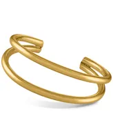 Oma The Label 18k Gold-Plated Stainless Steel Double-Row Cuff Bracelet