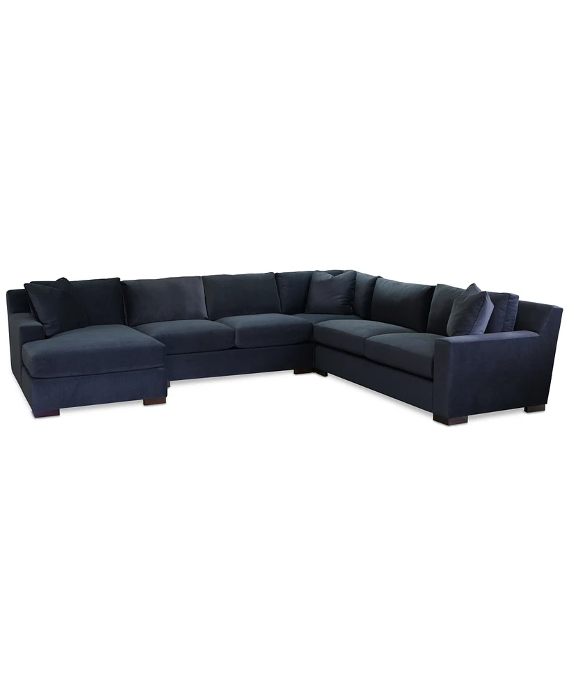 Marristin 148" 4-Pc. Fabric Chaise Sectional, Created for Macy's