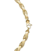 Flower Cluster Stampato Link 18" Pendant Necklace (5-1/5 ct. t.w.) 14k Gold-Plated Sterling Silver