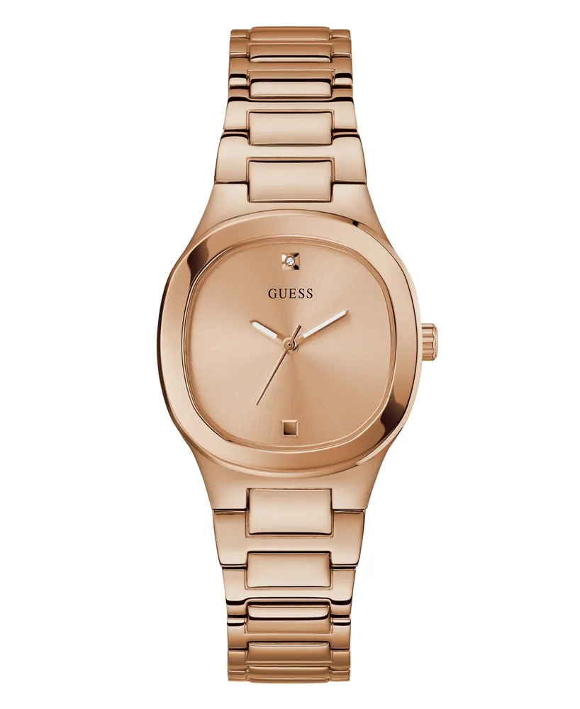 Guess Women's Analog Rose Gold-Tone Stainless Steel Watch 32mm - Rose Gold