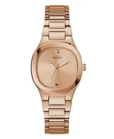 Guess Women's Analog Rose Gold-Tone Stainless Steel Watch 32mm - Rose Gold