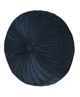 J Queen New York Monte Carlo Tufted Round Decorative Throw Pillow, 15" x 15"