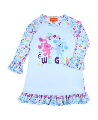 Nickelodeon Toddler Girls' Blue's Clues School Kids Sleep Pajama Nightgown