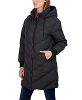 Sebby Juniors' 3/4 Puffer Jacket with Hood