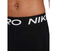 Nike Pro Women's Mid-Rise Mesh-Paneled Leggings