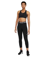 Nike Pro 365 Women's Mid-Rise Cropped Mesh Panel Leggings